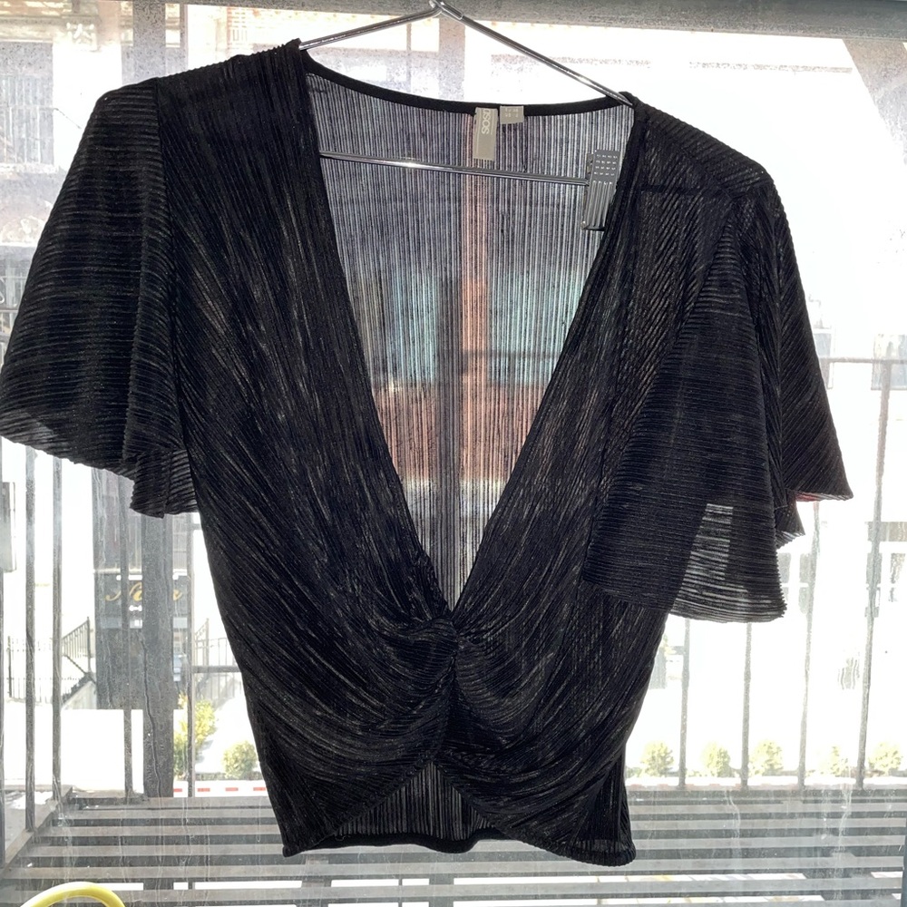 ASOS deep v blouse